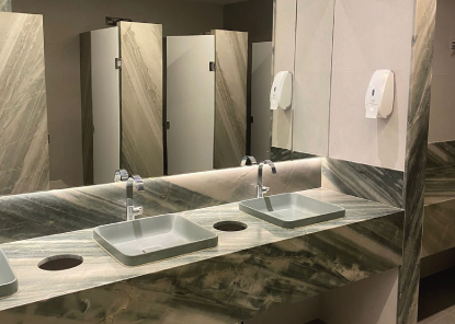 Modernização do banheiro da piscina